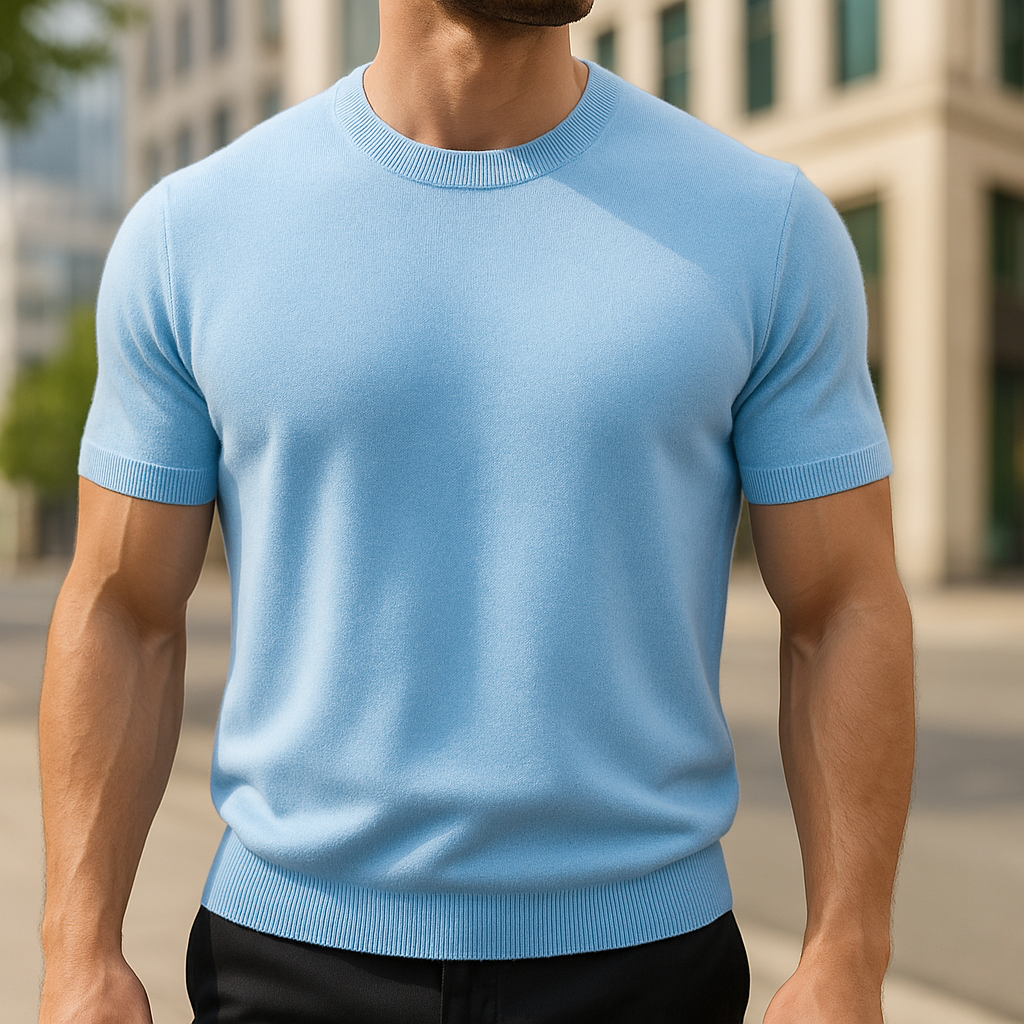 Krzysiek z Cieszyna – męski t-shirt, który łączy klasę z komfortem