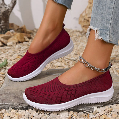 Damari | Sneakersy wsuwane z teksturowanej dzianiny