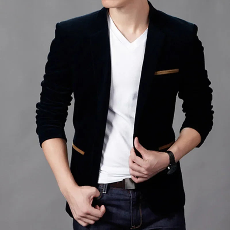 Łukasz - elegancka marynarka męska, która emanuje stylem i pewnością siebie