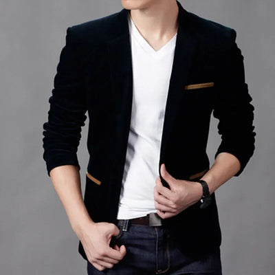 Łukasz - elegancka marynarka męska, która emanuje stylem i pewnością siebie