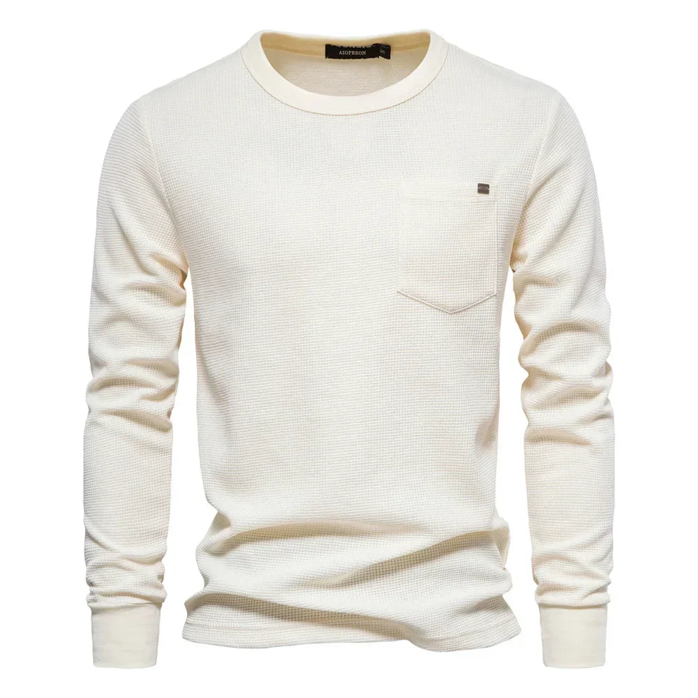 Robert - męski longsleeve z kieszonką | Codzienny styl z nutą elegancji