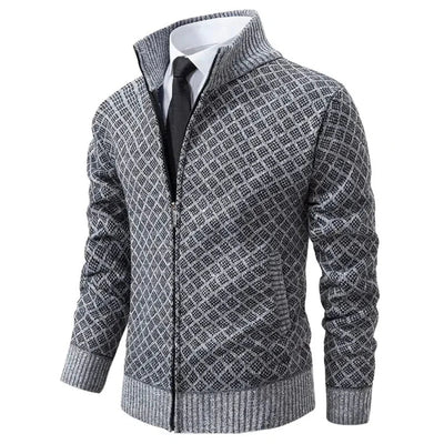 Marek – męski sweter na zamek z elegancją i codziennym komfortem
